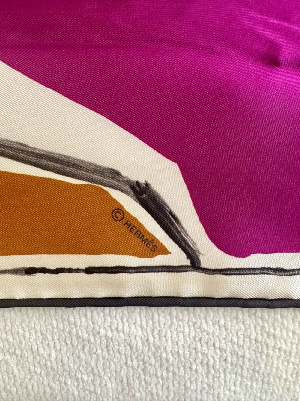Hermes La Danse des Chevaux Double Face 90 cm Scarf - Like New - Picture 16 of 16